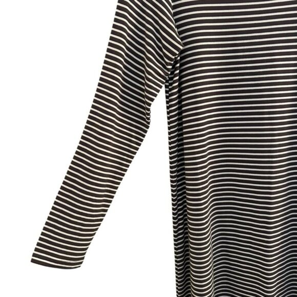 Yala | Gray And White Stripe Shift Dress Size Small - Picture 5 of 7